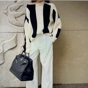 Arket Monochrome Striped Jumper